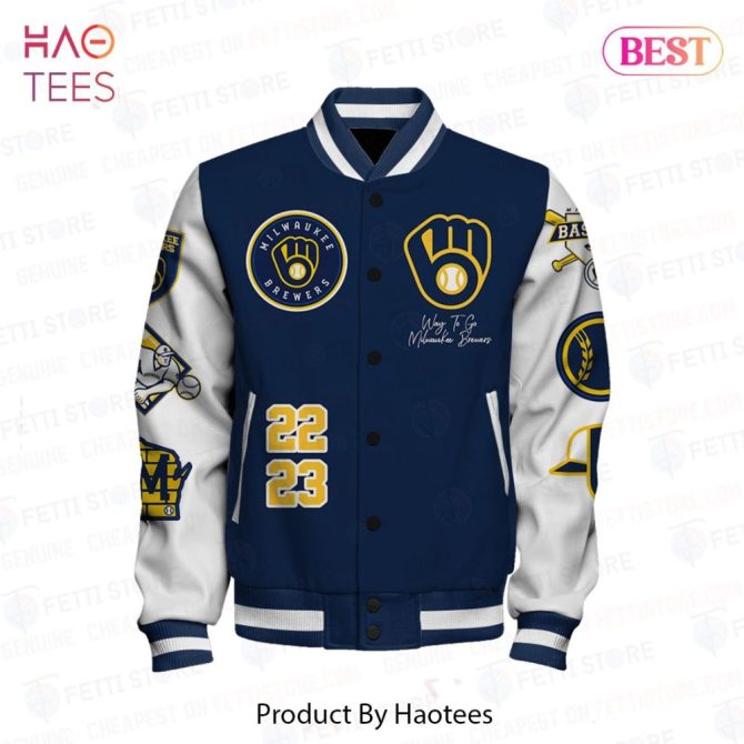 Milwaukee Brewers Varsity Jacket - Stylish Mlb Fan Apparel For All Seasons - Image 2