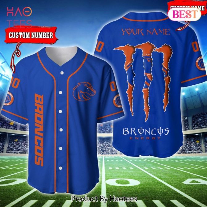 Custom Broncos Energy Baseball Jersey - Personalize Name & Number - Perfect Sports Gift!