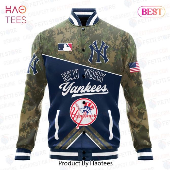 New York Yankees Camo Bomber Jacket - Bold Design For Fans , Limited Edition - Image 2