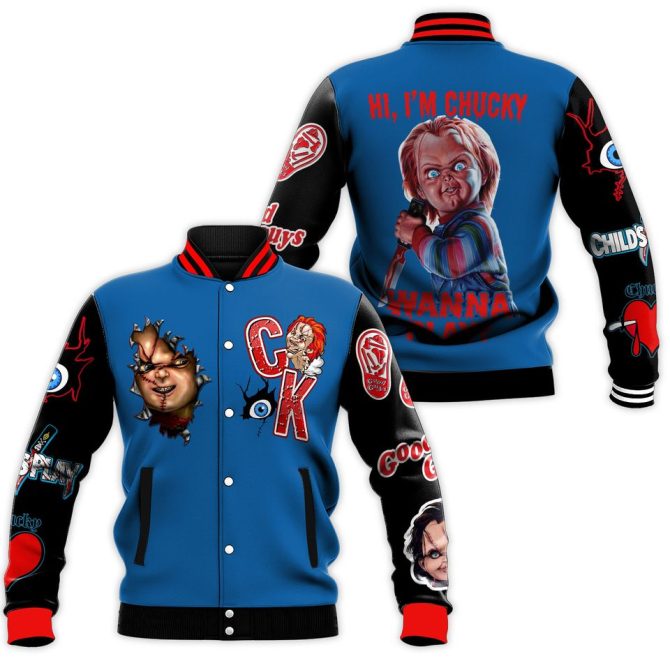 Chucky Horror Varsity Jacket - Bold & Stylish Halloween Collectible Apparel