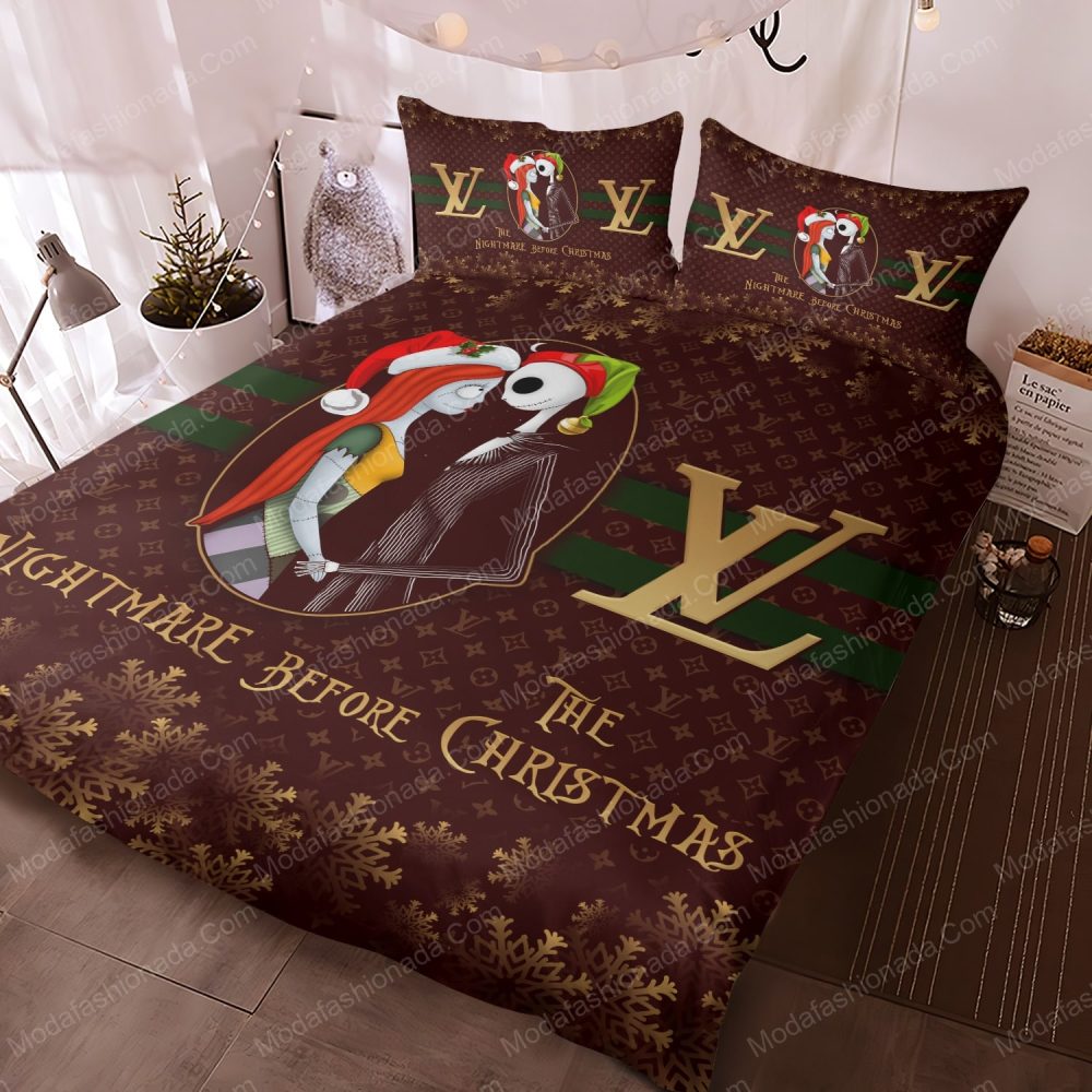 The Nightmare Before Chrismas Louis Vuitton Bedding Sets - Image 3