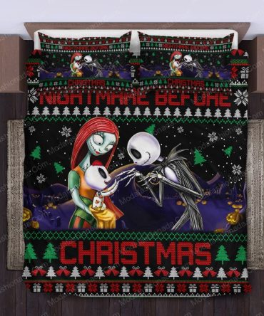 Cozy Christmas Bedding Set - Nightmare Before Christmas Design For Holiday Cheer