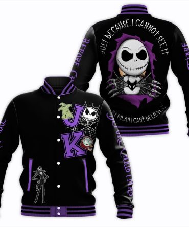 Nightmare Before Christmas Varsity Jacket - Exclusive Jack Skellington Design