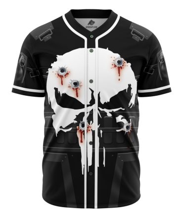 Edgy Skull Baseball Jersey - Bold Graphic Design, Perfect For Streetwear And Fans, Unisex Sizes Available