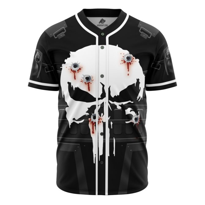 Edgy Skull Baseball Jersey - Bold Graphic Design, Perfect For Streetwear And Fans, Unisex Sizes Available