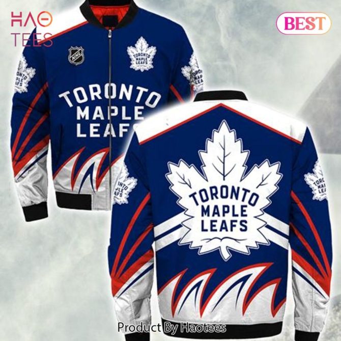 New Fashion   Toronto Maple Leafs Bomber Jacket Style Winter Gift For Men