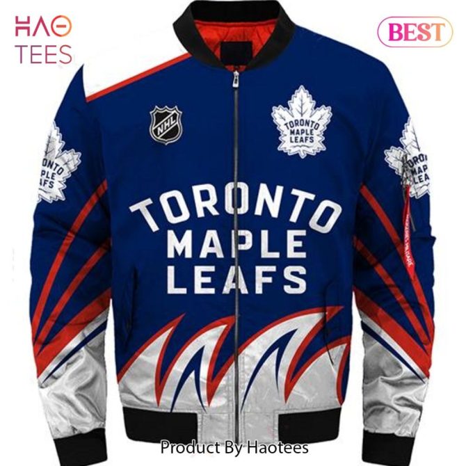 New Fashion   Toronto Maple Leafs Bomber Jacket Style Winter Gift For Men - Image 2