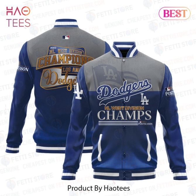 2023 Dodgers Nl West Champs Varsity Jacket - Celebrate In Style!