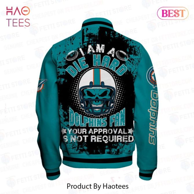 Miami Dolphins Die-Hard Fan Varsity Jacket - Bold Design & Perfect Gift - Image 3