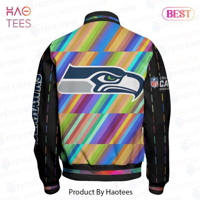 Colorful Seahawks Varsity Jacket – Stylish, Official Fan Gear For Ultimate Support - Image 3
