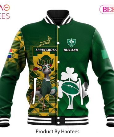 Ireland Vs South Africa Rugby Bomber Jacket - Unique Design By Haotees