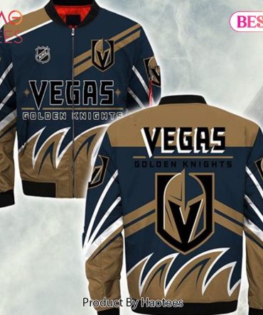 New Fashion   Vegas Golden Knights Bomber Jacket Style Winter Coat Gift For Men