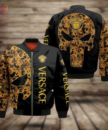 Luxury Black & Gold Designer Bomber Jacket – Bold Style Statement For Fashion Enthusiasts