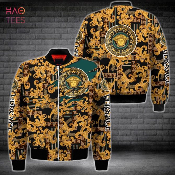 Luxurious Baroque Print Bomber Jacket - Stylish & Bold Design For Fashion Enthusiasts
