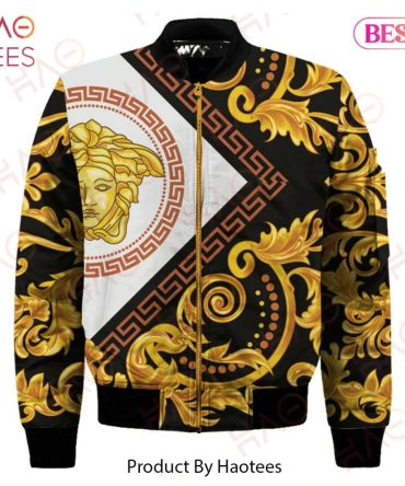 Luxury Baroque Print Bomber Jacket - Stylish Unisex Fashion By Haotees