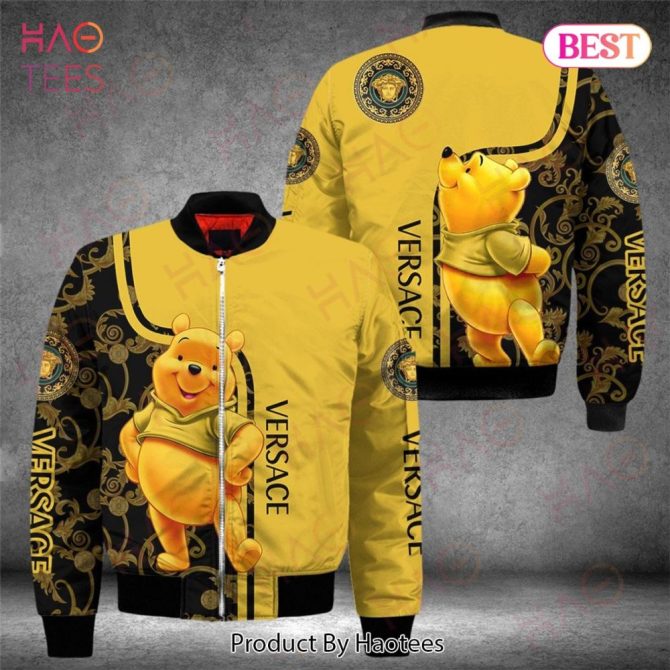 Stylish Yellow Winnie Jacket - Cozy Cartoon Fashion, Exclusive Design For Trendsetters