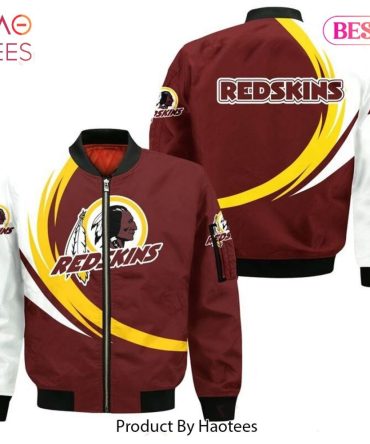 New Fashion   Washington Football Team Bomber Jacket Graphic Curve