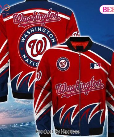 New Fashion   Washington Nationals Bomber Jacket Style Winter Mlb Coat Gift For Men