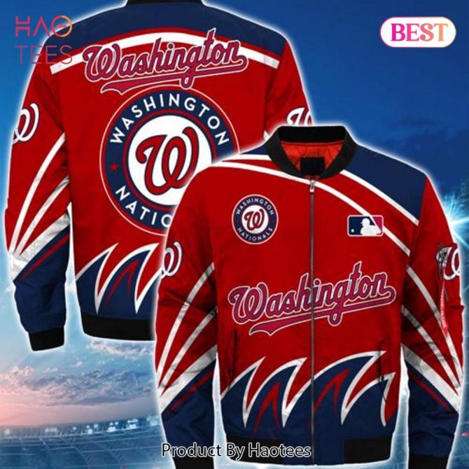 New Fashion   Washington Nationals Bomber Jacket Style Winter Mlb Coat Gift For Men