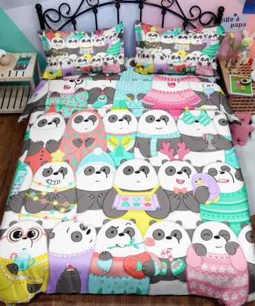 We Bare Bear Bedding Set Duvet Cover And 2 Pillowcases