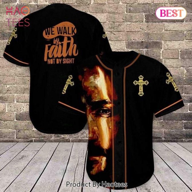 Faith-Inspired Baseball Jersey - Walk By Faith Christian Apparel - Unique Design
