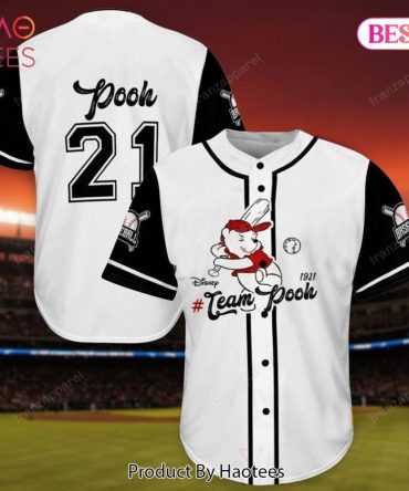 Disney Team Pooh Baseball Jersey - Stylish Sports Fan Apparel For All Ages