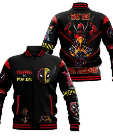 Deadpool & Wolverine Varsity Jacket - Limited Edition Comic Hero Design