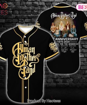 Celebrate With Allman Brothers Band 50Th Anniversary Jersey - Limited Edition Music Apparel