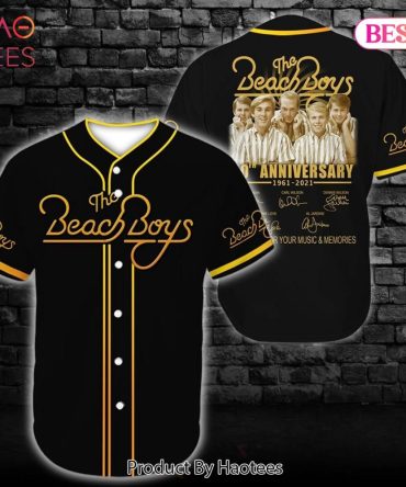 Vintage Beach Boys 60Th Anniversary Jersey Shirt - Retro Music Fan Gift