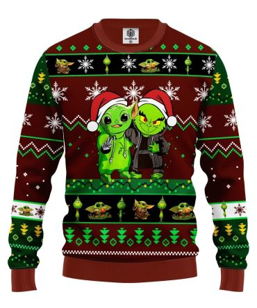 Festive Santa Alien & Grinch Ugly Christmas Ugly Christmas Sweater - Holiday Knitwear For Men/Women