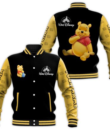 Disney Winnie The Pooh Varsity Jacket – Cozy, Stylish Fan Favorite Apparel