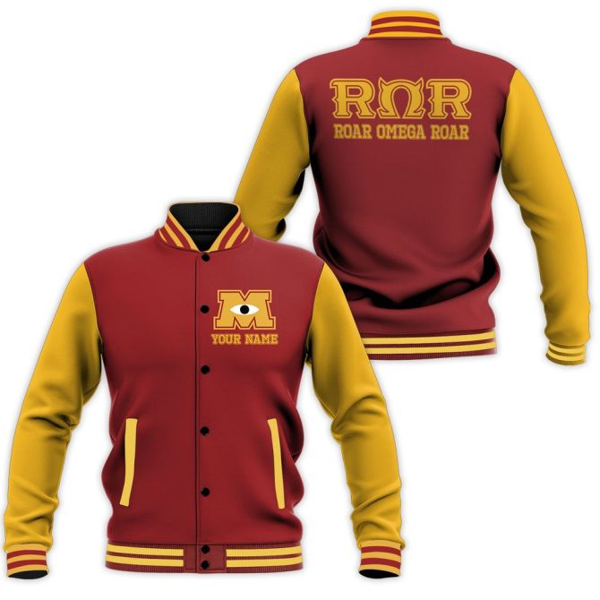 Custom Roar Omega Roar Varsity Jacket - Personalized College Style With Eye Logo