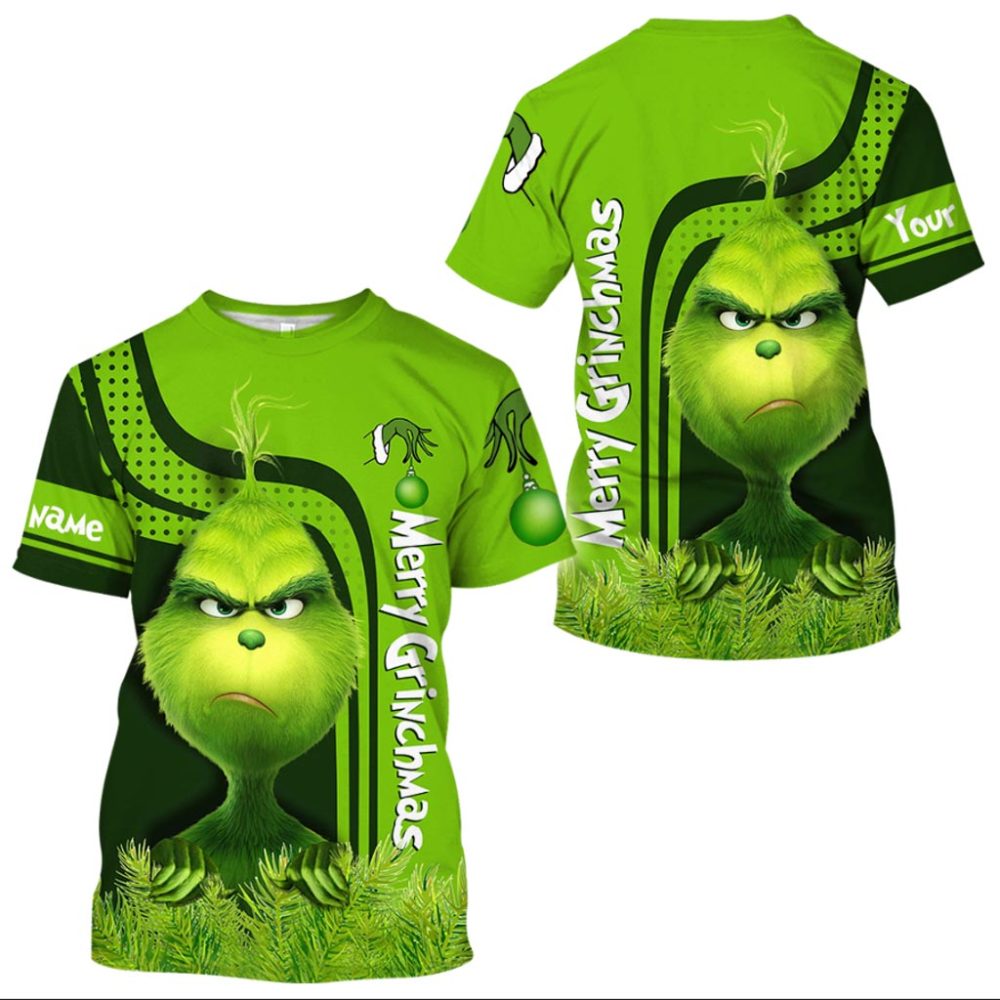 Merry Christmas - Personalized Stole Christmas All Over T-Shirt And Hoodie Grinch T Shirt And Hoodie, Tee And Hoodie, Tshirt And Hoodie - Image 4