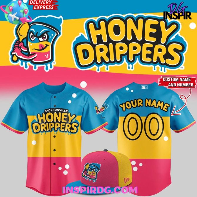 Jacksonville Jumbo Shrimp Honey Drippers Special Jersey