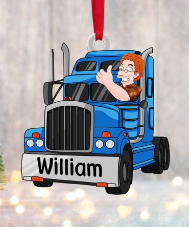 Personalized Gifts For Trucker Christmas Ornament 04Acpu111124Hg