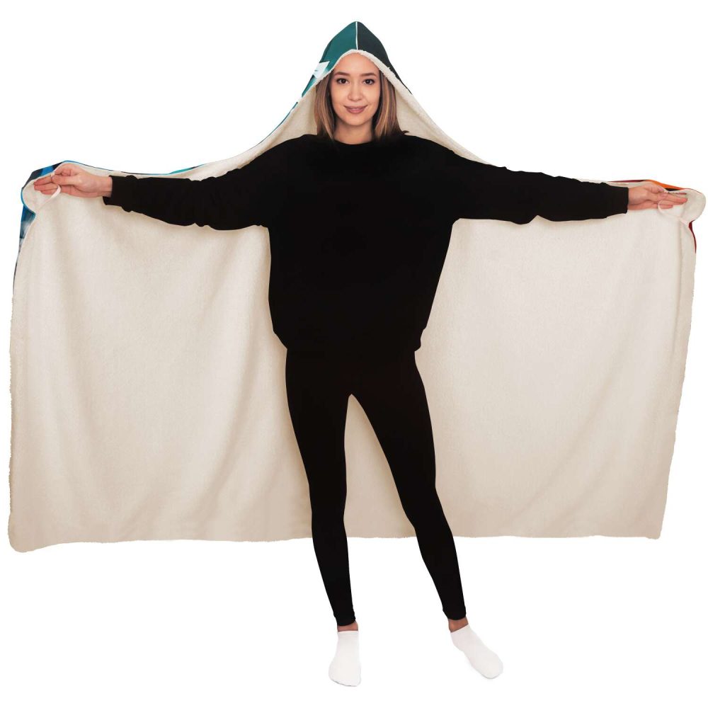 Demon Salyer Nezuko Kamado Lady Hooded Blanket - Image 8