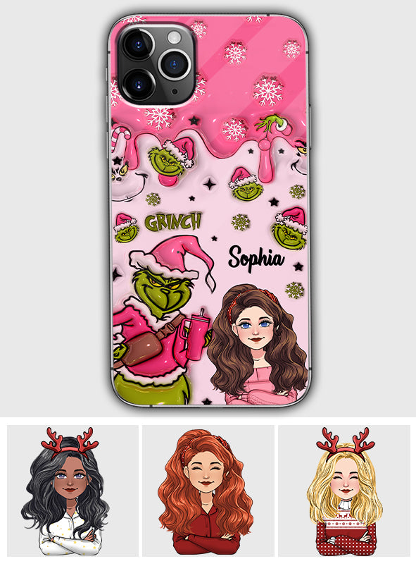 In My Grinch Era - Personalized Stole Christmas Phone Case Grinch Phone Case - Image 4