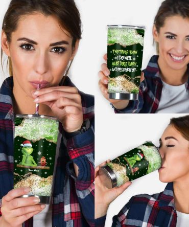 Two Things I Know - Personalized Stole Christmas Tumbler Grinch Tumbler
