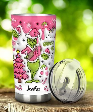 Grinch On The Inside - Personalized Stole Christmas Tumbler Grinch Tumbler