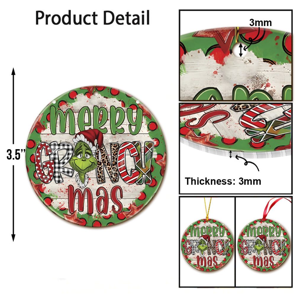 Merry Christmas - Stole Christmas Ornament Grinch Christmas Ornaments - Image 4