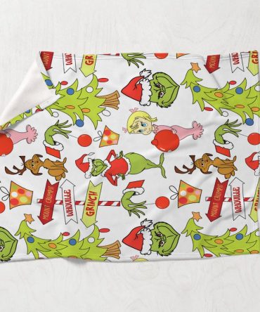 A Very Merry Christmas - Stole Christmas Blanket Grinch Blanket