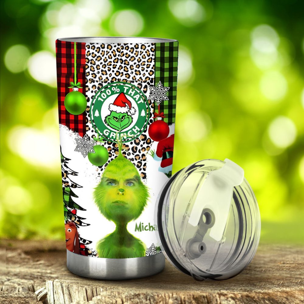 Merry Christmas - Personalized Stole Christmas Tumbler Grinch Tumbler, Grinch Lover Tumbler, Unique Grinch Tumbler, Custom Grinch Tumbler, Personalize - Image 5