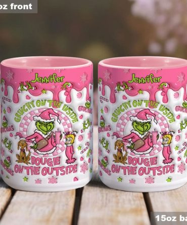 Grinchy On The Inside - Personalized Stole Christmas Accent Mug Grinch Accent Mug