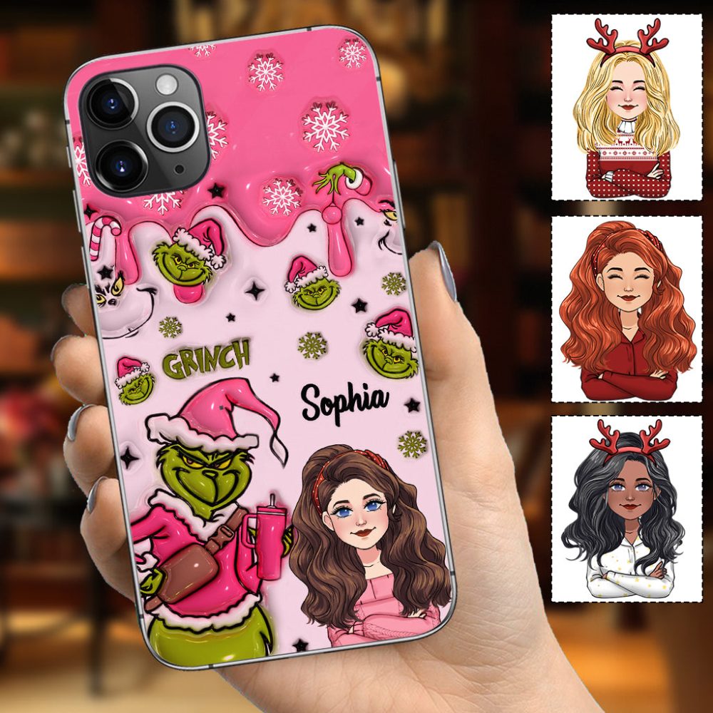 In My Grinch Era - Personalized Stole Christmas Phone Case Grinch Phone Case