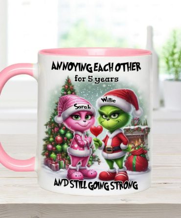 Annoying Each Other - Personalized Stole Christmas Accent Mug Grinch Accent Mug