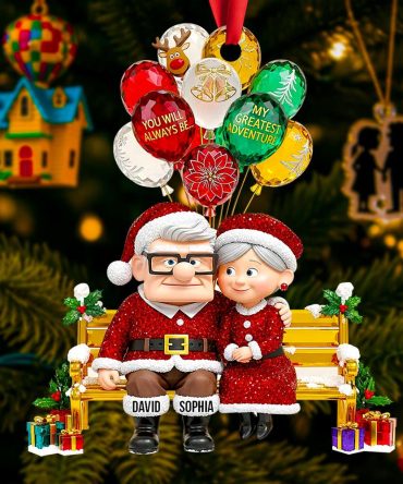Romantic Couple Christmas Ornament - Personalized Gifts For Couple 03Tgdt110825