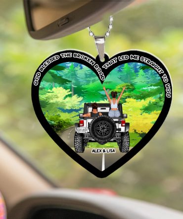 Personalized Gifts For Couple Car Ornament 05Tomh110624Tm