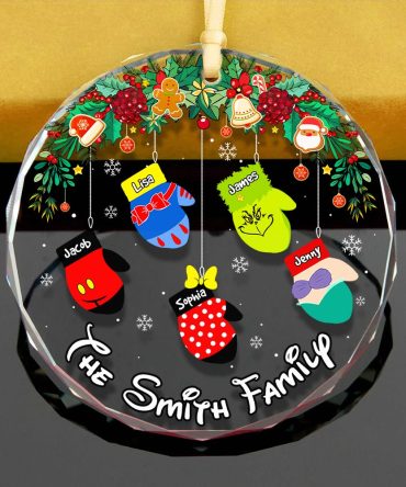 Stocking Family Ornament - Kid Socks - Personalized Gifts For Family