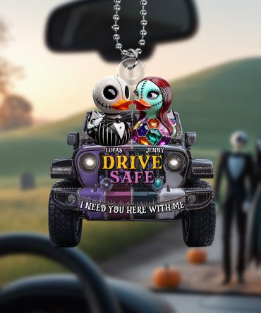Horror Offroad Couple Car Ornament - Personalized Gifts For Couple 02Tgtn280525