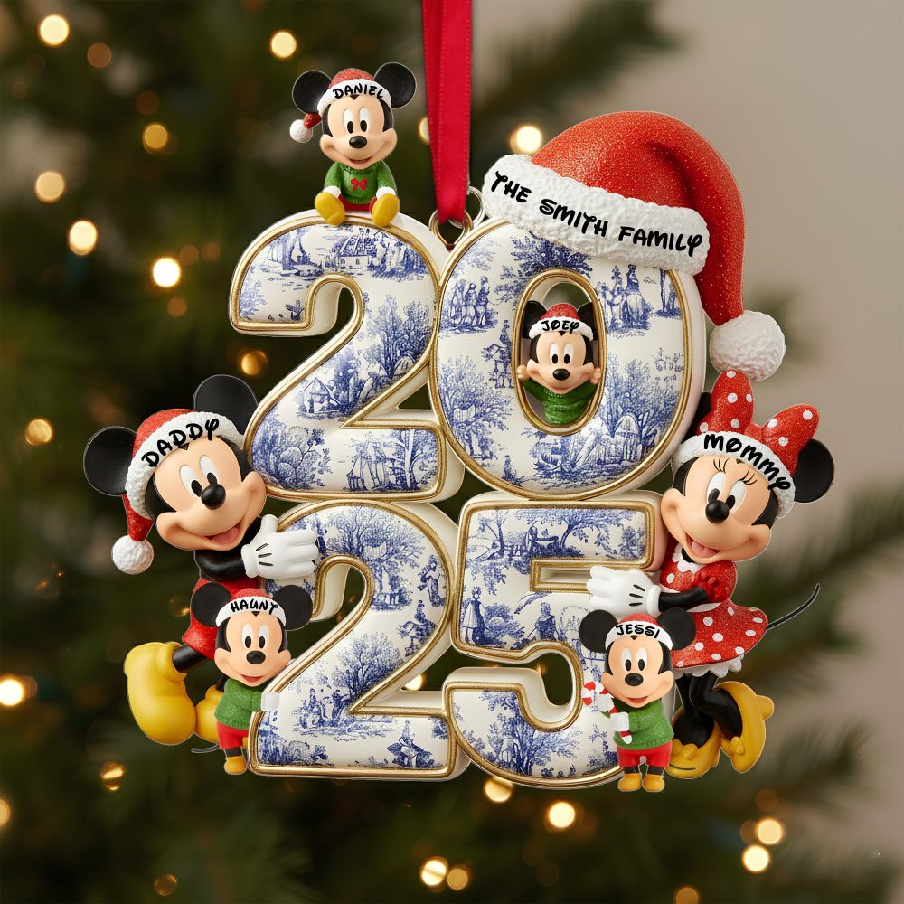 Adorable Family Christmas Acrylic Ornament - Personalized Gifts For Family 03Tolu300925 - Image 2
